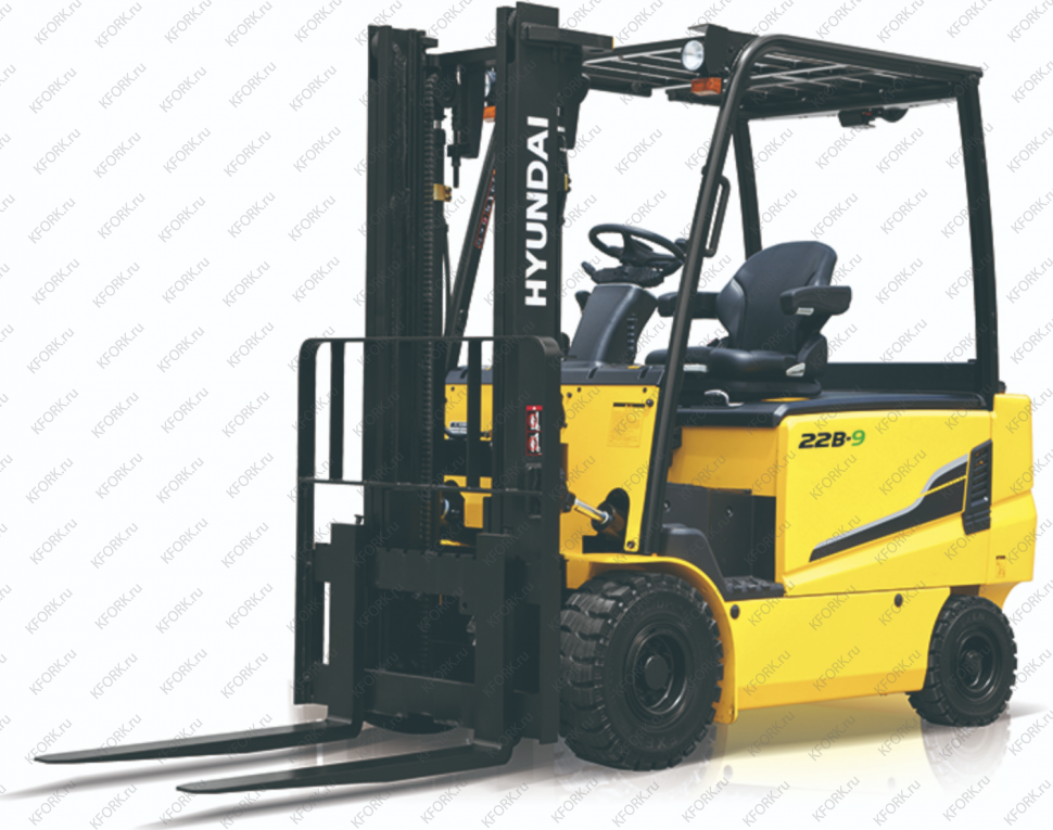 Электрический погрузчик Hyundai 2,2 т 48/660 В/Ач 4 опоры